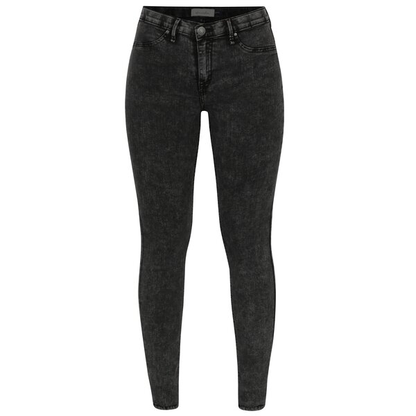 Blugi skinny gri inchis cu talie joasa - Blendshe Moon Play