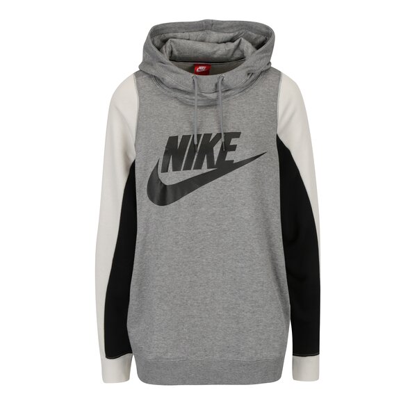 Hanorac gri melanj cu print pentru femei - Nike