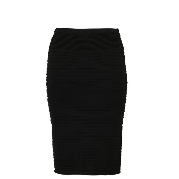 Fusta neagra cu dungi in relief M&Co