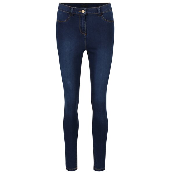 Jeggins albastru inchis cu talie inalta M&Co