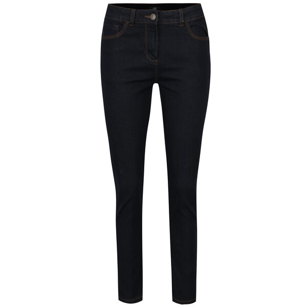 Blugi slim fit albastru inchis cu talie inalta M&Co