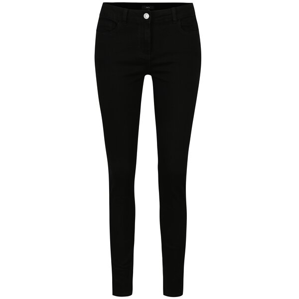 Blugi slim fit negri cu talie inalta M&Co