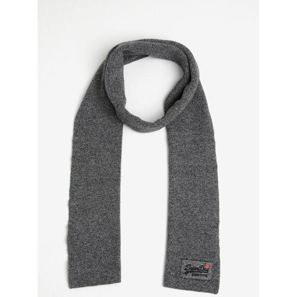 Fular barbatesc gri melanj din bumbac - Superdry Orange