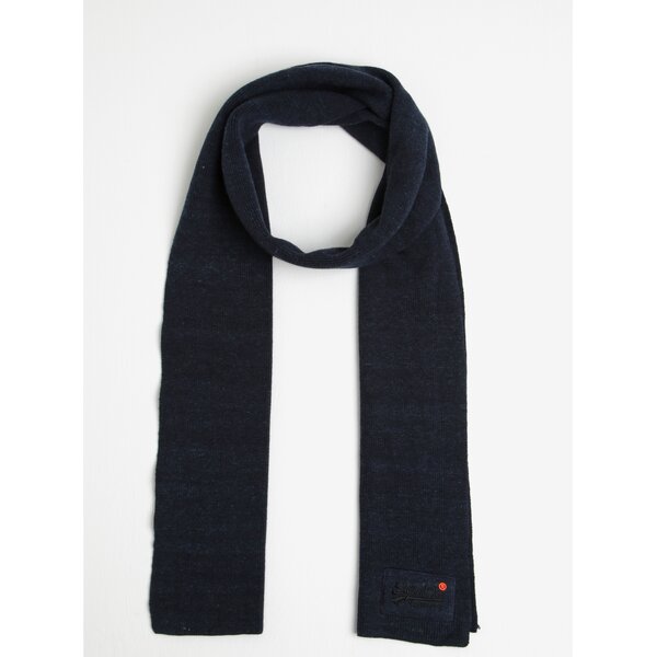 Fular barbatesc bleumarin din bumbac - Superdry Orange