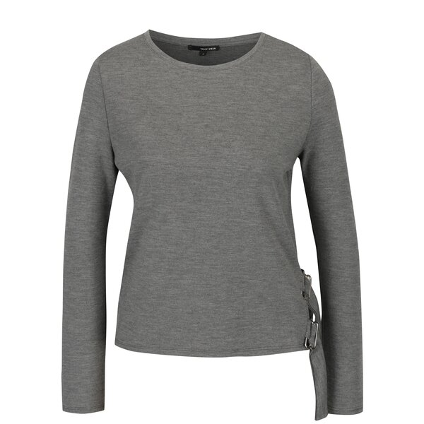 Bluza gri melanj cu detalii metalice laterale - TALLY WEiJL