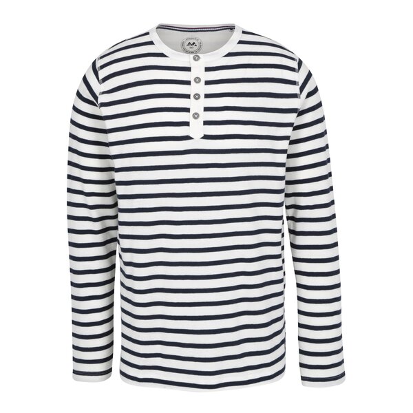 Bluza bleumarin&crem in dungi cu nasturi Lindbergh