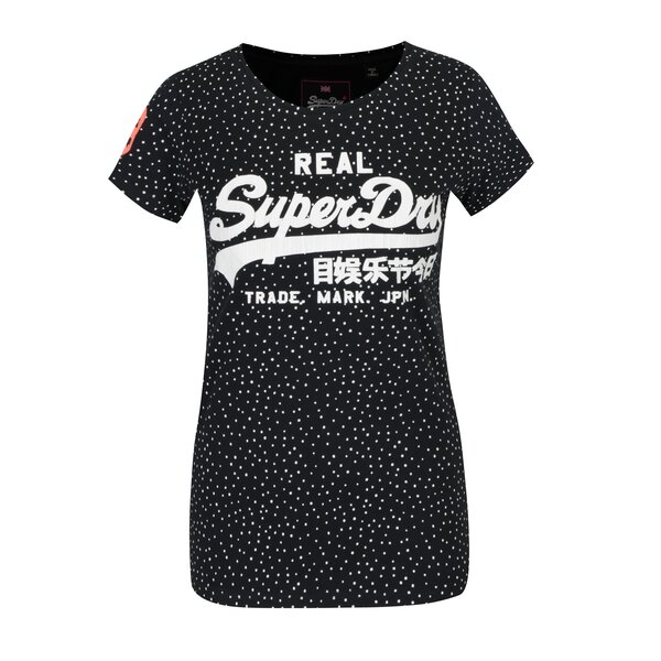 Tricou bleumarin cu print pentru femei - Superdry Vintge