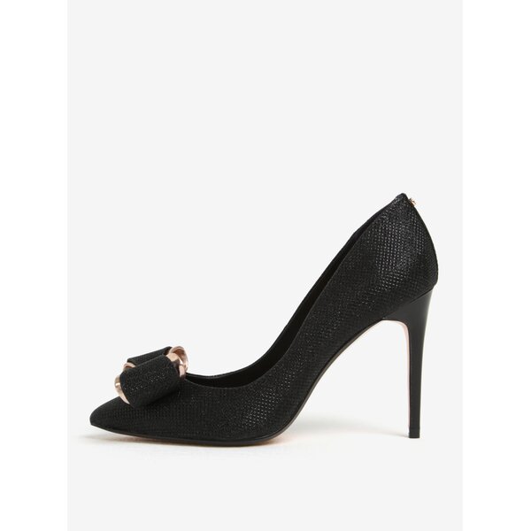 Pantofi negru & auriu cu toc - Ted Baker Azeline