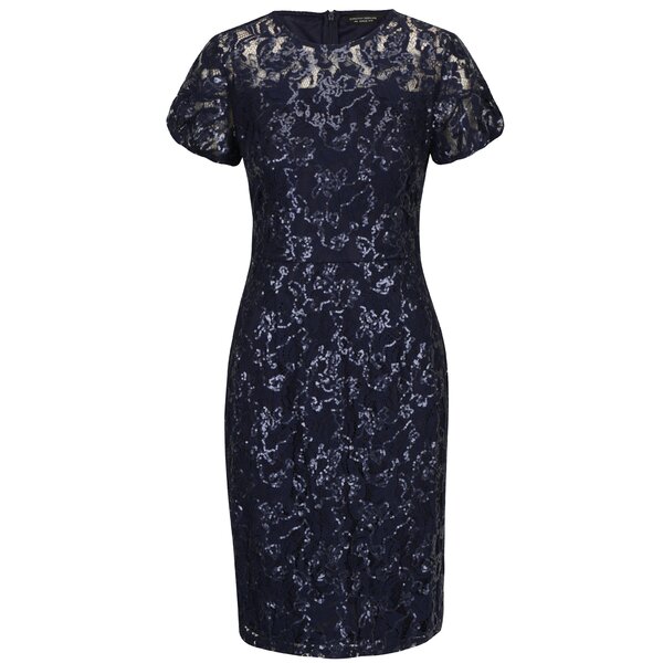 Rochie bleumarin din dantela cu aplicatii din paiete Dorothy Perkins