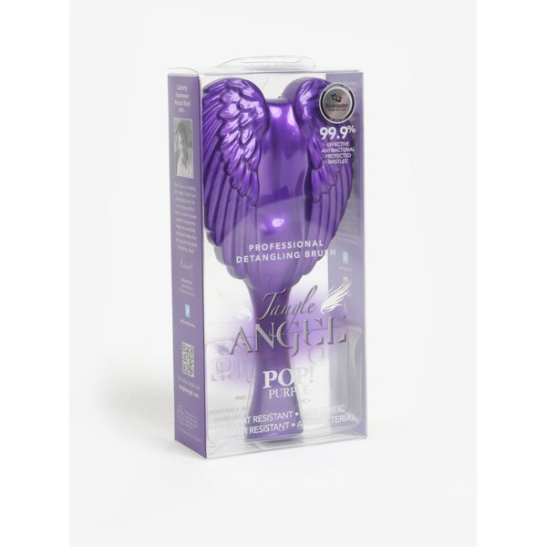 Perie violet de par cu model aripi de inger - Tangle Angel