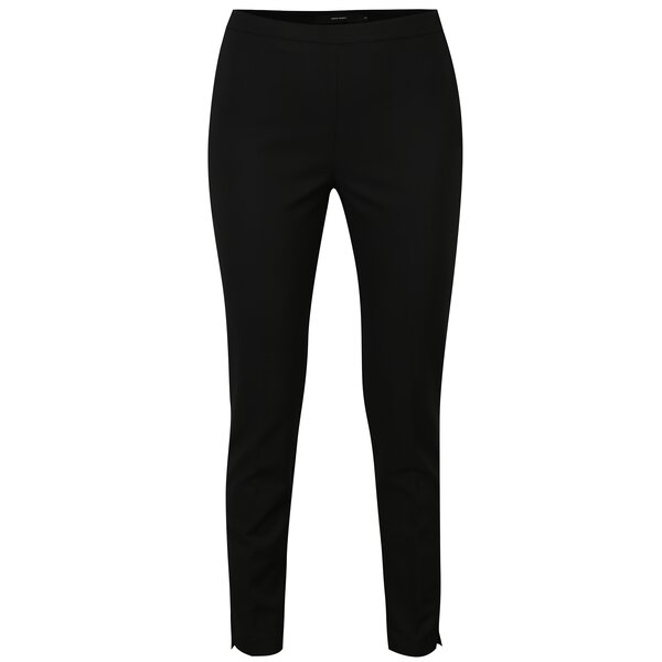 Pantaloni negri cu talie inalta si fermoar lateral - VERO MODA Pitollo