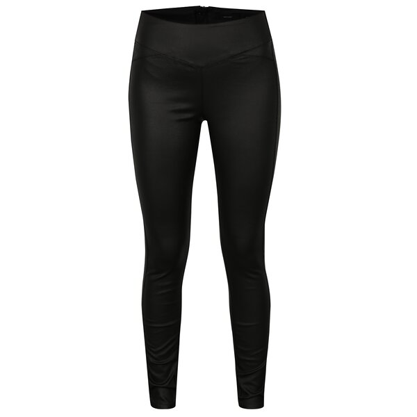 Pantaloni skinny negri cu talie inalta si fermoar la spate - VERO MODA Supreme