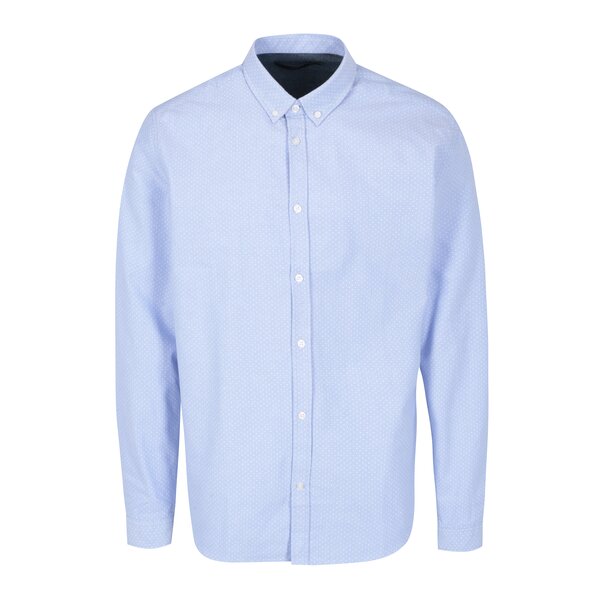 Camasa bleu cu print - SUIT Oxford Dot