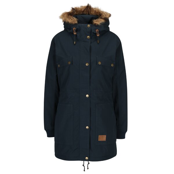 Geaca parka bleumarin impermeabila de iarna pentru femei - MEATFLY Ruby