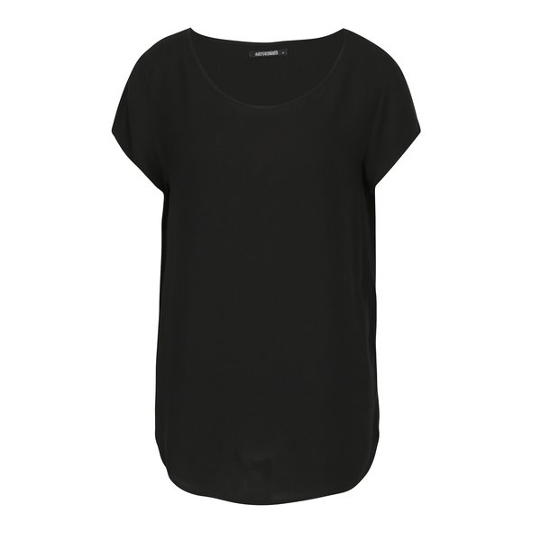 Tricou negru cu guler amplu - Haily´s Dori