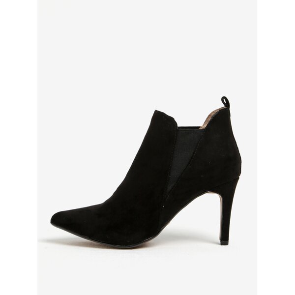 Botine Chelsea negre cu toc cui Dorothy Perkins