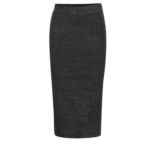 Fusta creion gri cu talie elastica Broadway Okana