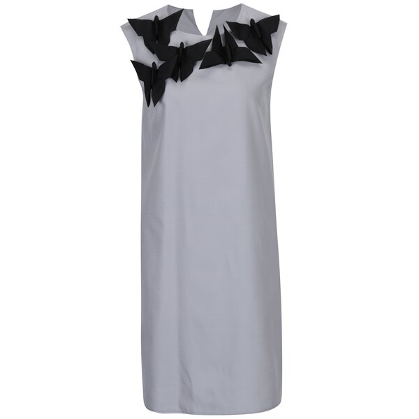 Rochie gri cu fluturi decorativi Rad Playground