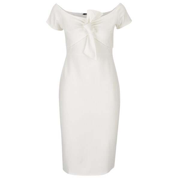 Rochie tubulara crem cu nod decorativ Dorothy Perkins