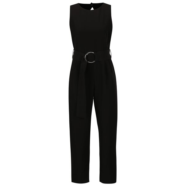 Salopeta neagra cu cordon in talie Dorothy Perkins