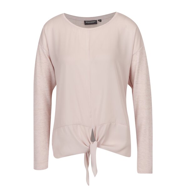 Bluza roz pal cu nod decorativ Broadway Sady