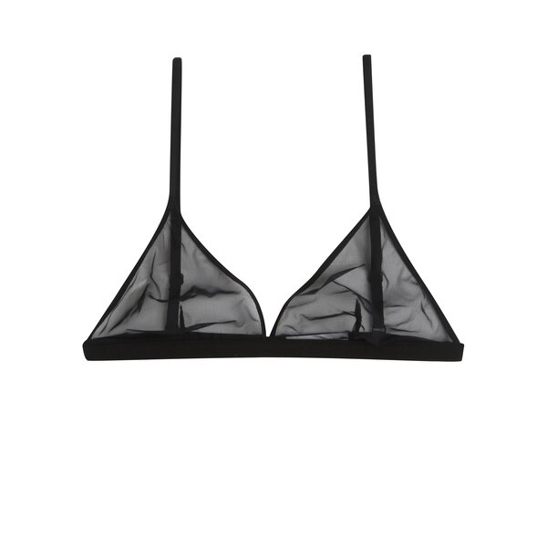 Sutien negru translucid cu bretele ajustabile - NALU Underwear