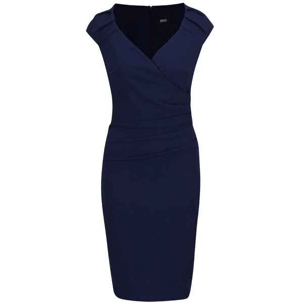 Rochie bleumarin cu fronseuri ZOOT