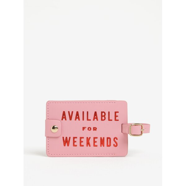 Suport roz pentru etichete de bagaje - ban.do Available for weekends