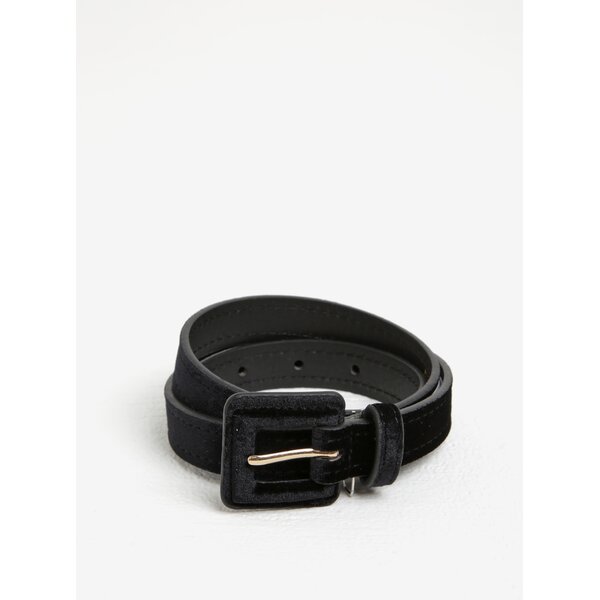 Curea neagra cu aspect catifelat Pieces Amelia
