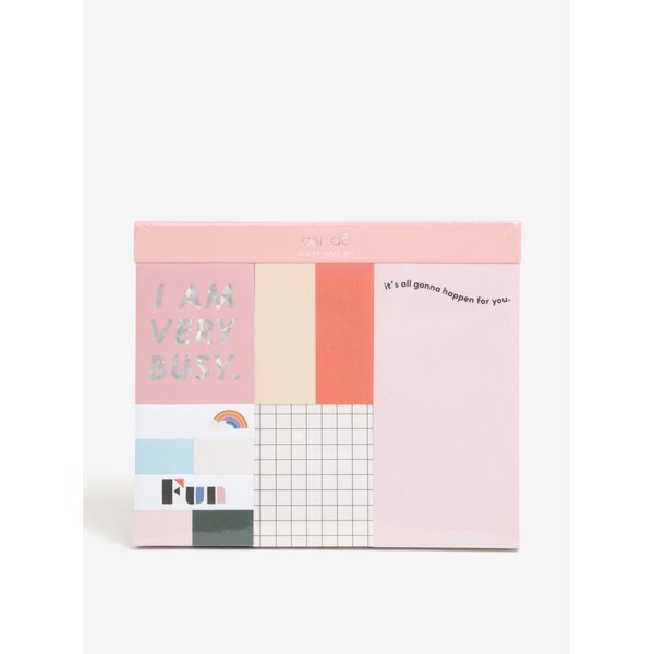 Set de 6 post it cu mesaje - ban.do I am very busy