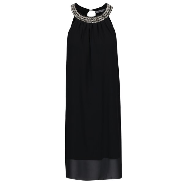 Rochie neagra si vaporoasa cu aplicatii decorative - Haily´s Marlene