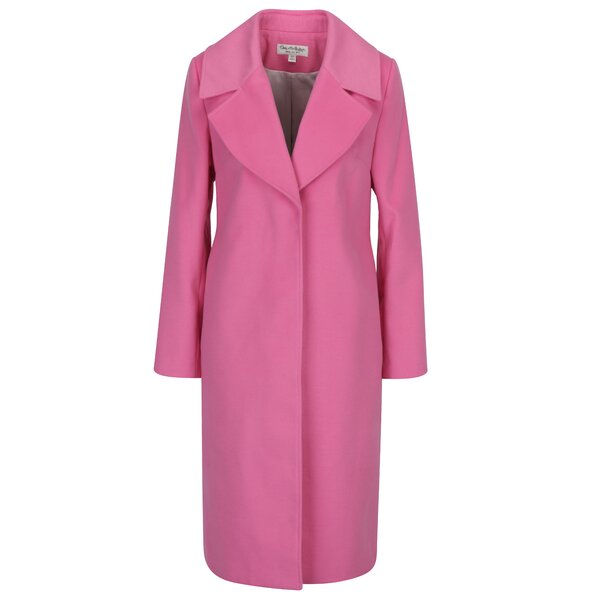 Palton roz cu revere Miss Selfridge