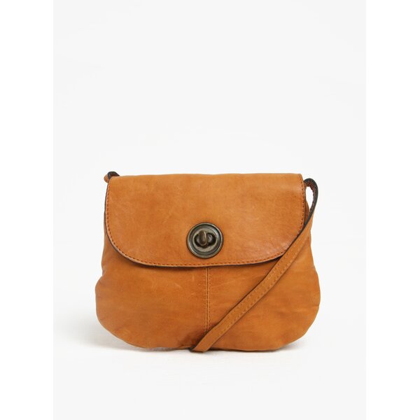 Geanta crossbody maro din piele - Pieces Totally Royal