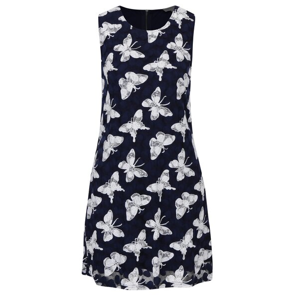 Rochie bleumarin cu fluturi din dantela - Apricot Rochie bleumarin cu fluturi din dantela - Apricot