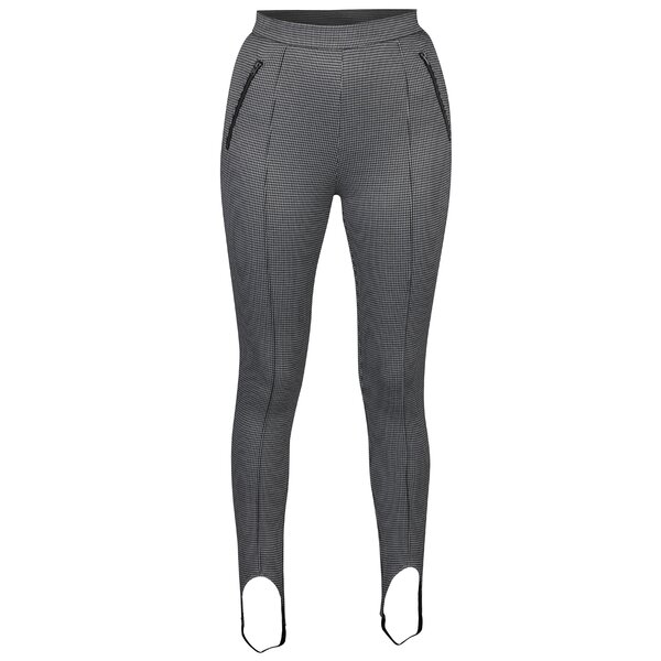Pantaloni negru&crem cu model houndstooth Noisy May Ainsley