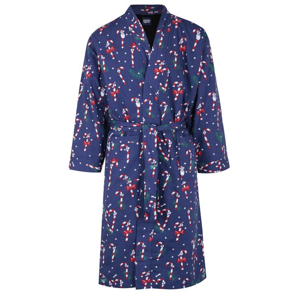 Halat bleumarin cu print tematic de Craciun - Lousy Livin Merry Merry