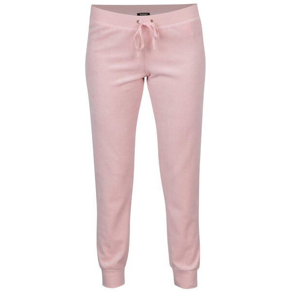 Pantaloni roz din catifea cu buzunare - Juicy Couture