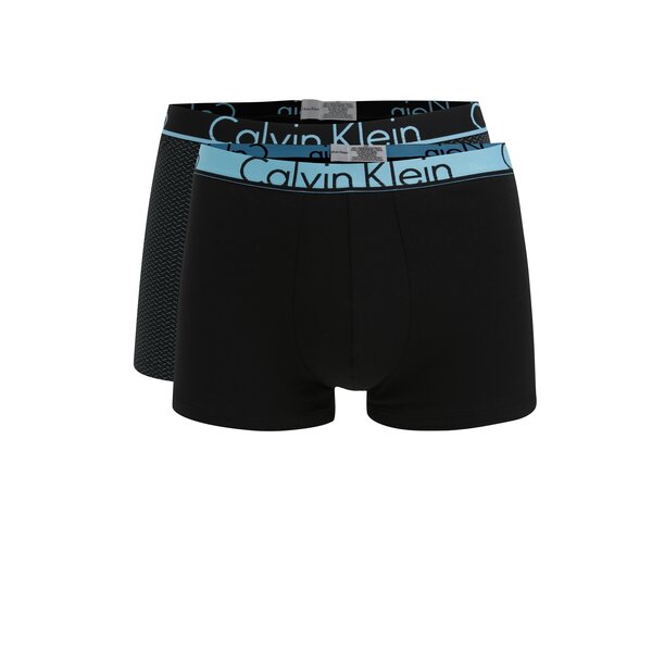 Set de 2 perechi de boxeri cu print si banda elastica cu logo - Calvin Klein