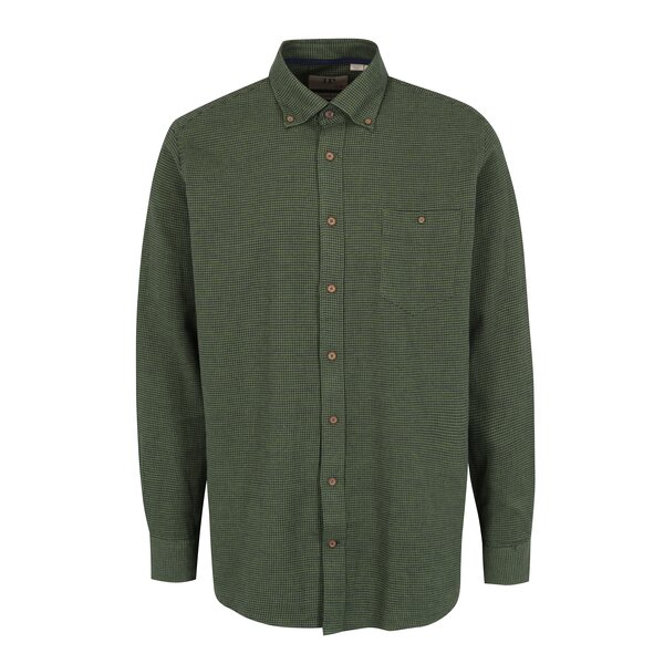 Camasa casual cu guler buttons down si model houndstooth - JP 1880