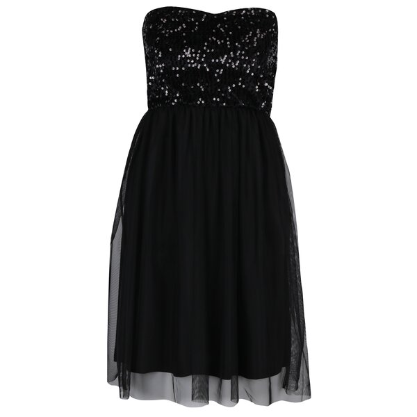 Rochie neagra cu paiete si tul ONLY Confidence