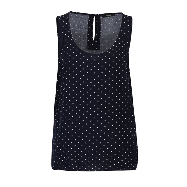 Top bleumarin cu print buline ONLY Mesa