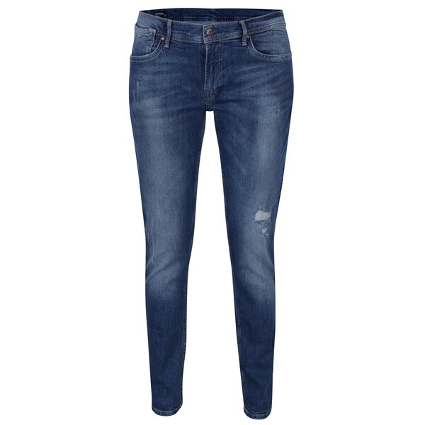 Blugi boyfriend albastri cu aspect prespalat pentru femei - Pepe Jeans Joey