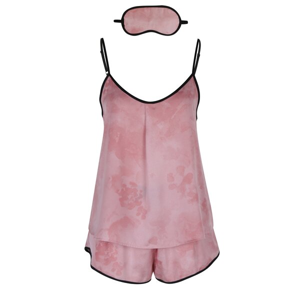 Pijama roz cu masca de dormit - DKNY