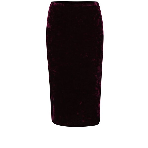 Fusta bordo midi din catifea - Dorothy Perkins