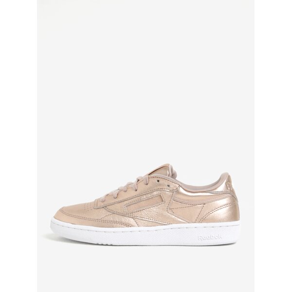 Pantofi sport auriu roze din piele Reebok Club C 85 Melted Metal