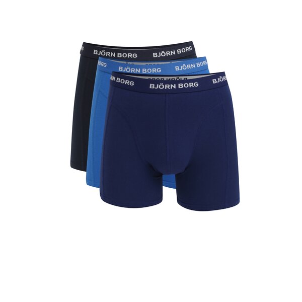 Set de 3 perechi de boxeri bleumarin & albastru - Björn Borg