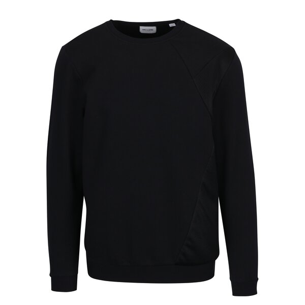 Bluza neagra cu detalii din plasa ONLY & SONS Travis
