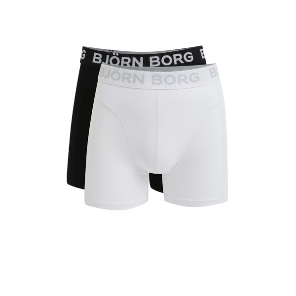 Set de 2 perechi de boxeri negru & alb - Björn Borg