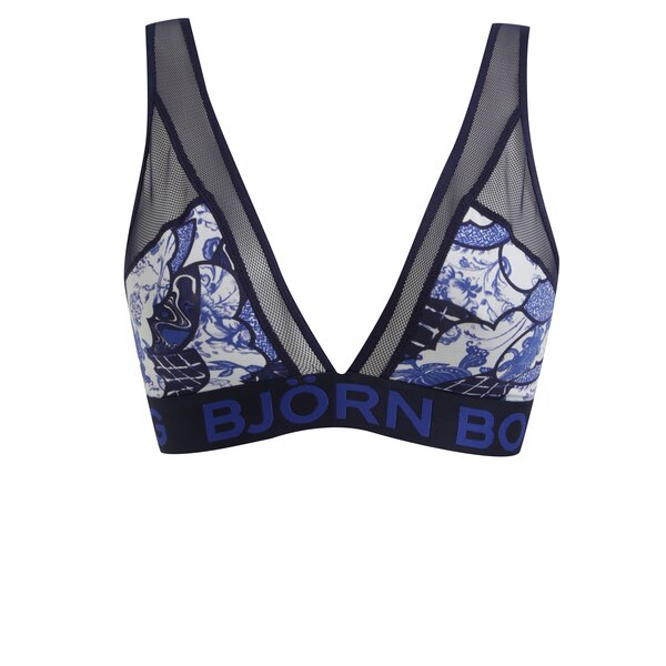 Bustier abastru & alb cu insertie de plasa - Björn Borg