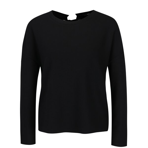 Bluza neagra cu panglica decorativa pe spate - TALLY WEiJL